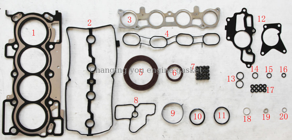 Ru000a108777. Nissan a0amaen287. Mr20de прокладки двигателя. A0101-en287 ремкомплект двигателя. A0101-5x00a.