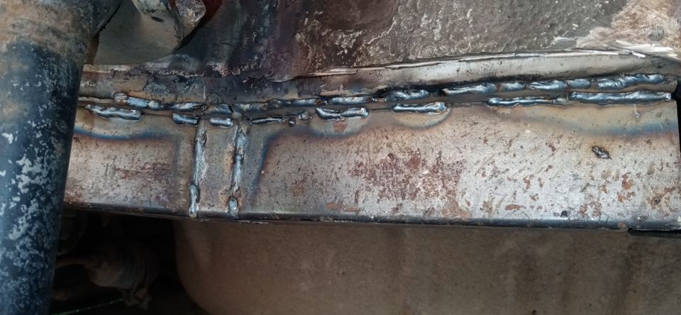 Победил левый лонжерон. Лонжерон из проф трубы. — Lada 2115, 1,5 л ...