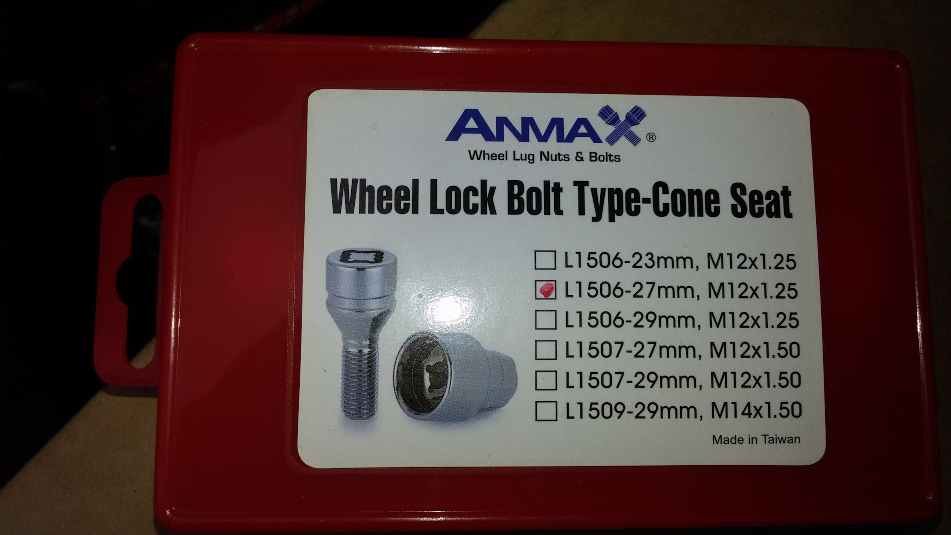 L1506-27. Секретки Anmax l1507-27mm,m12×1.50. Anmax l1507-27mm m12x1,5. Anmax l1509.