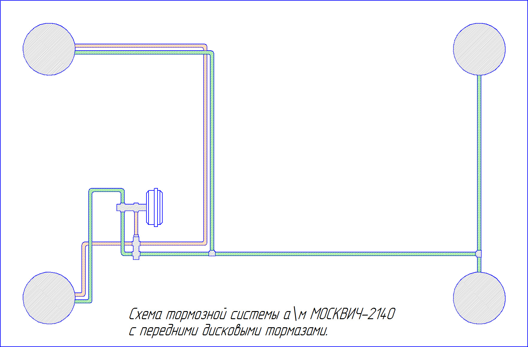 Схема тормозной системы