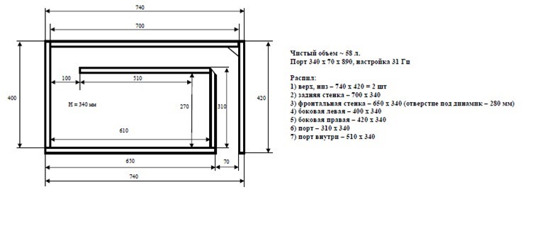 Короб для ts w309d4