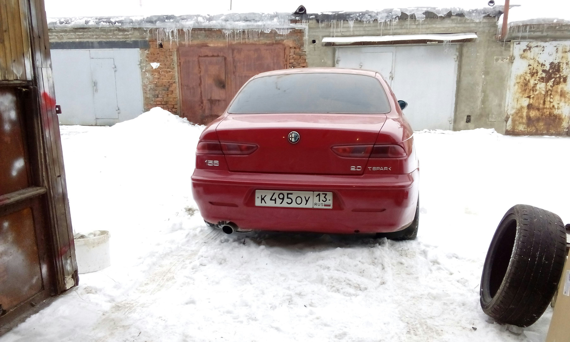 Неудержался. — Alfa Romeo 156, 2 л, 2001 года | фотография | DRIVE2