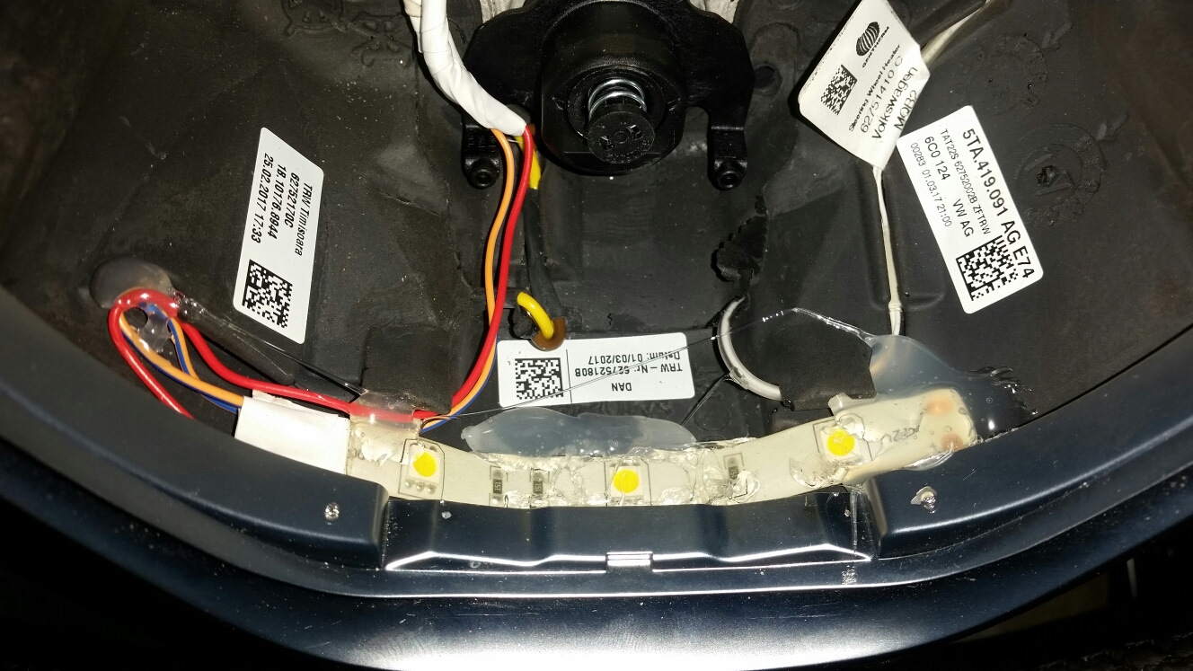 Подключение индикации подогрева руля — Volkswagen Tiguan (1G), 2 л ...