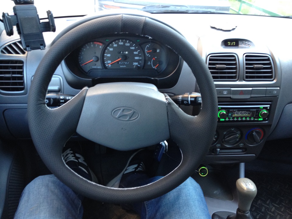 Как снять руль accent кожаный руль на Hyundai Accent своими силами - Hyundai Accent (2G), 1,5 л, 2008 