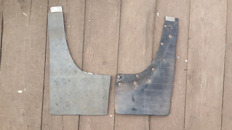 Самодельные передние брызговики — Nissan Bluebird (U11), 1,6 л., 1987 ...