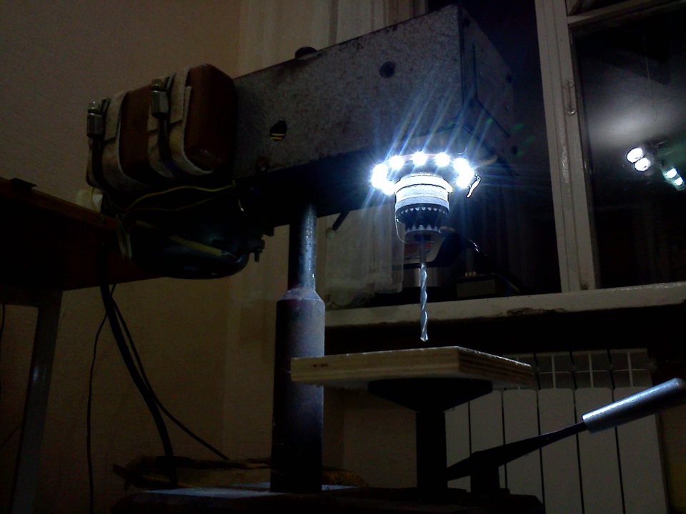 A simple led lamp  lighting for the drill press