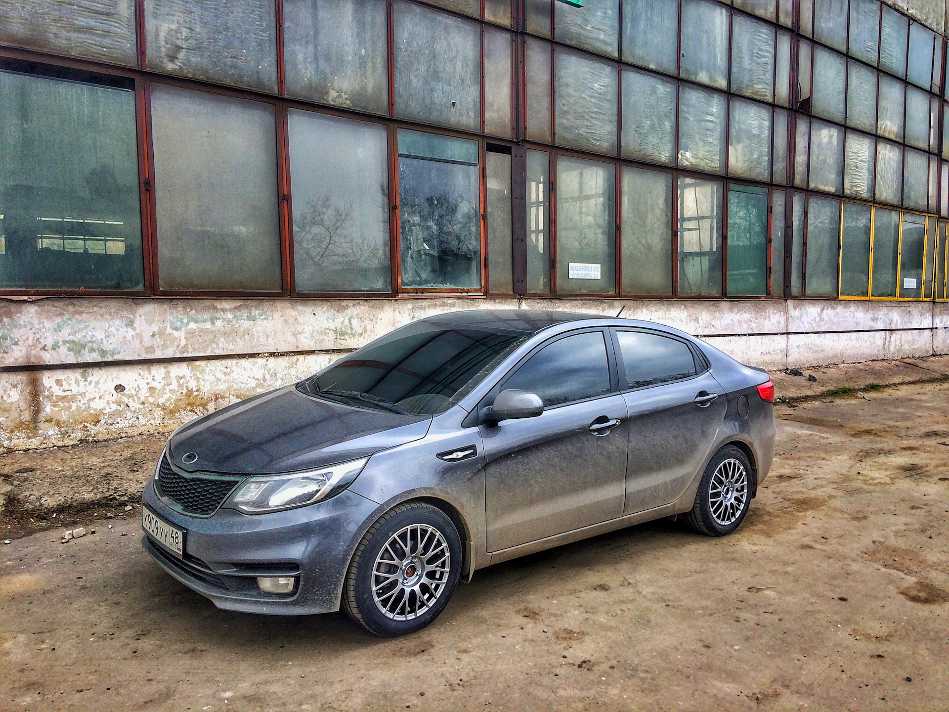 Летний комплект колёс. — KIA Rio (3G), 1,4 л, 2016 года | колёсные диски |  DRIVE2