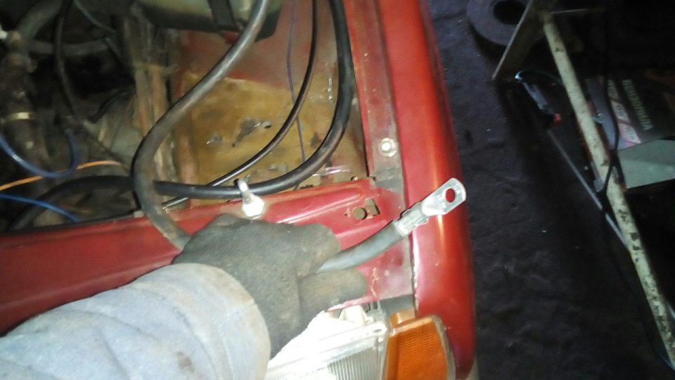 Перенос АКБ в багажник ВАЗ 2108-115 . Часть 1. — Lada 21099, 1,5 л ...