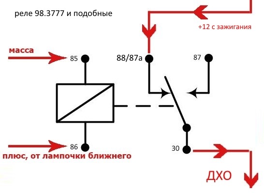 Реле 901 3747 24в схема