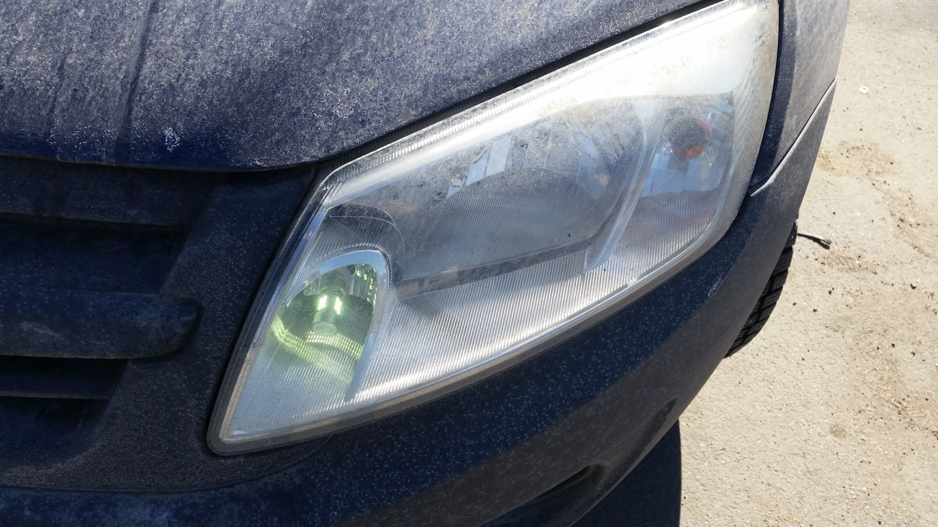 Светодиодные ДХО+габариты. Лада-Гранта. — Lada Гранта, 1,6 л, 2012 года ...