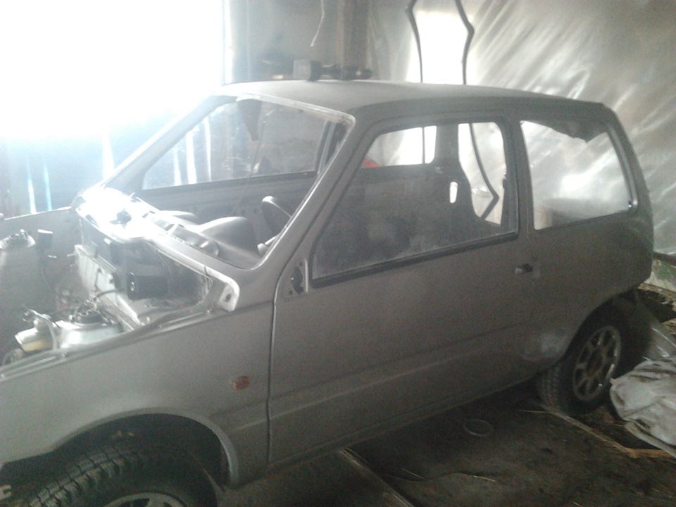 снял движок и коробку — LADA 11113 Ока, 0,8 л., 2001 года | своими ...