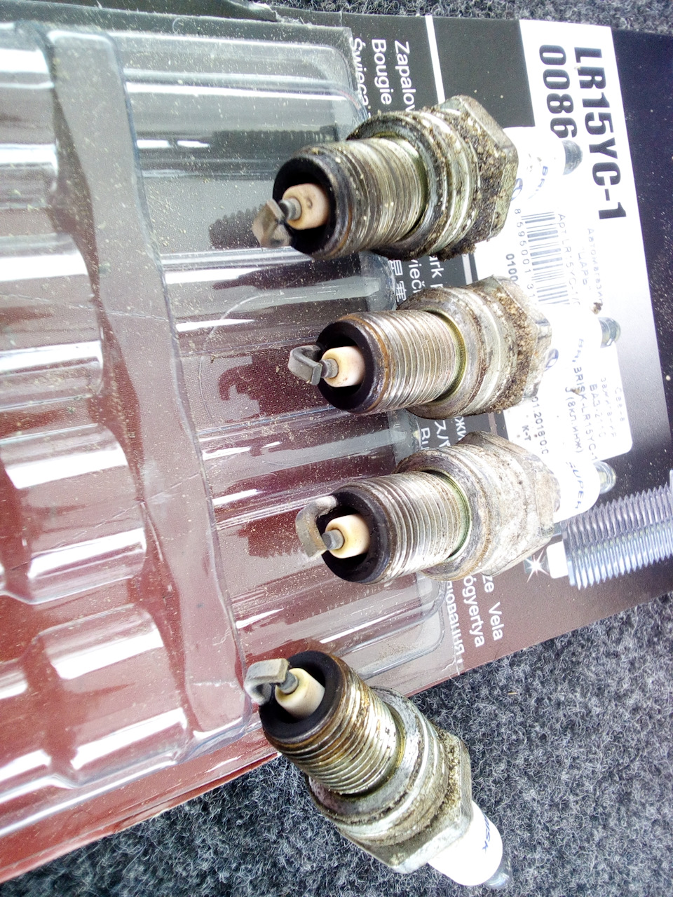 LR15YC1 Свеча зажигания ВАЗ-2111 V8 LR15YC-1 комплект BRISK | Запчасти ...