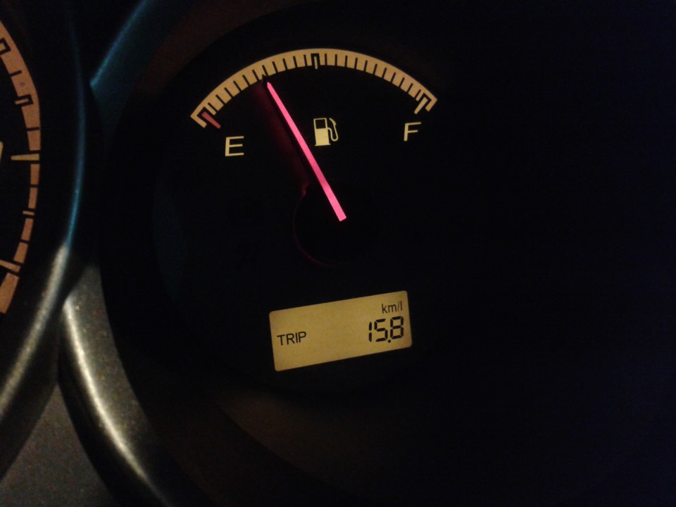 расход — Honda Fit (1G), 1,3 л, 2005 года | наблюдение | DRIVE2