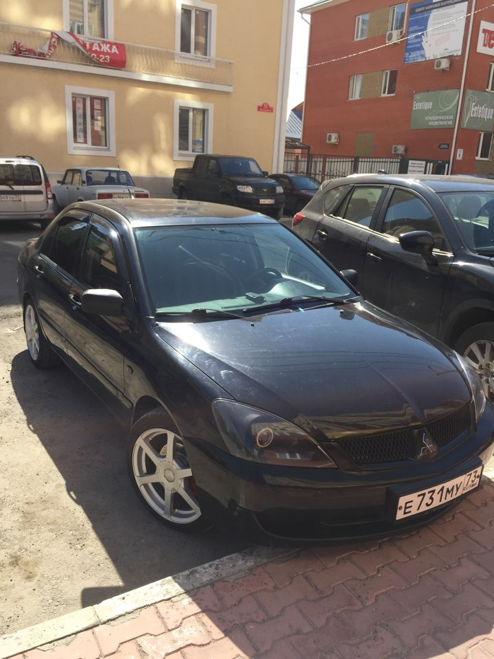 №53. Колхоз в студию! Суппорта в красный) — Mitsubishi Lancer IX, 1,6 л ...