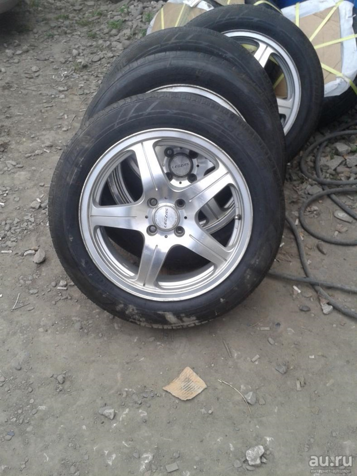 Шины летние Bridgestone 185/60 R16, литые диски LEGZAS 7Jx16 ET45 4x100 ...