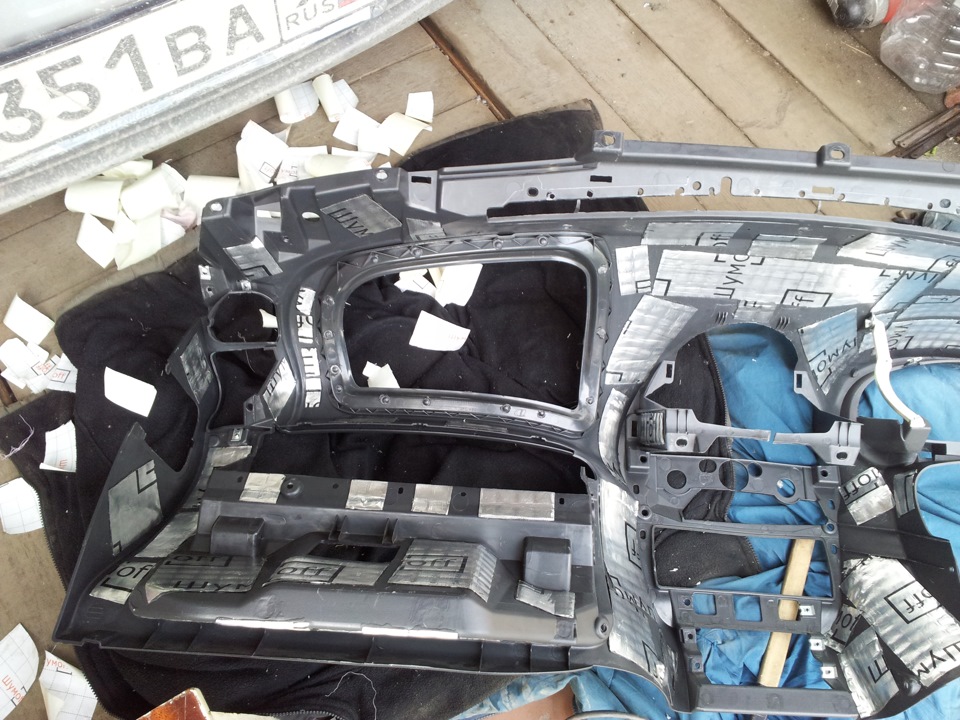 Шви моторный отсек и панель приборов ч.1.1 — Lada Калина универсал, 1,6 ...