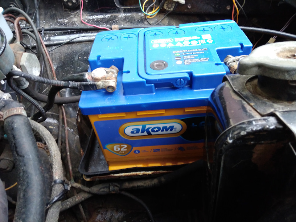 Новый АКБ — ГАЗ 3102, 2,4 л, 1995 года | поломка | DRIVE2