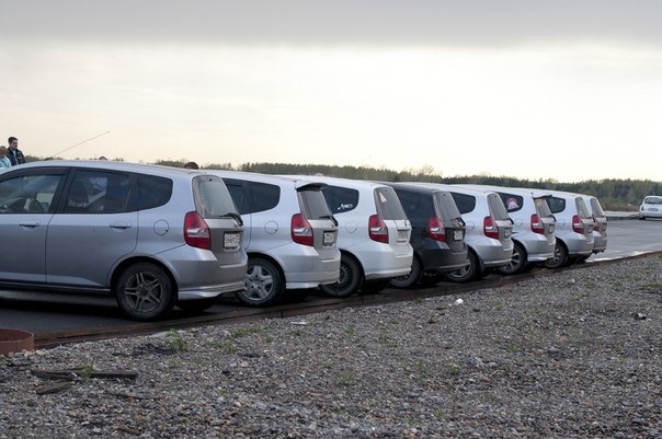 Встреча фитоводов Томск — Honda Fit (1G), 1,3 л, 2001 года | встреча ...
