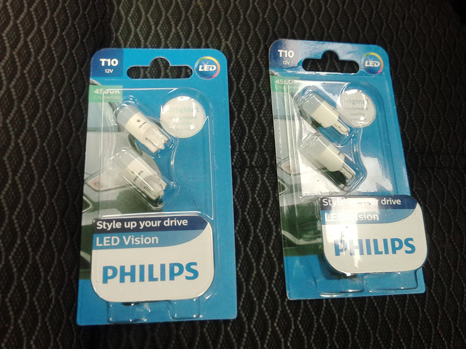 Лампы philips w5w