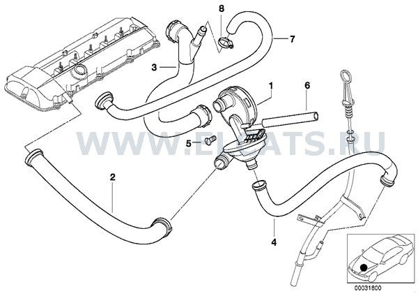 Kvkg Sistema Ventilyacii Karternyh Gazov Bmw 3 Series 2 0 L 1999 Goda Na Drive2