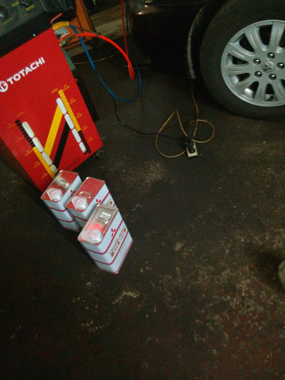 Замена масла в АКПП аппаратом — Mitsubishi Galant (9G), 2,4 л, 2008 ...