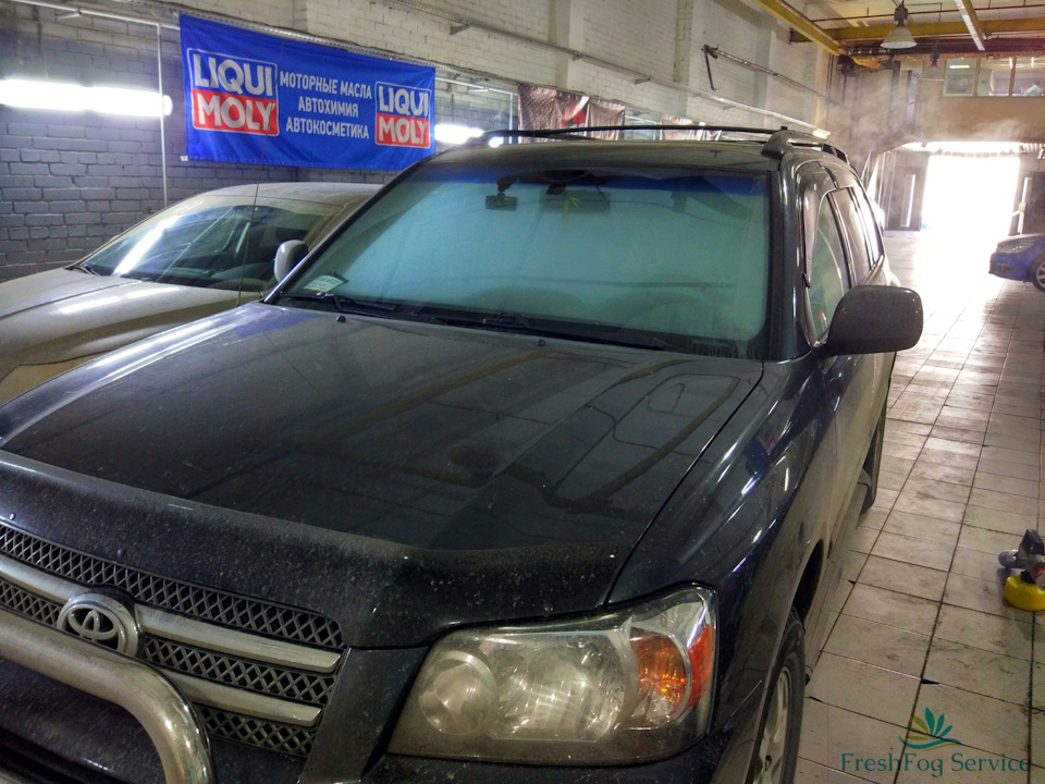 Обработка \"сухим туманом\" Toyota Highlander — FreshFog Service на DRIVE2