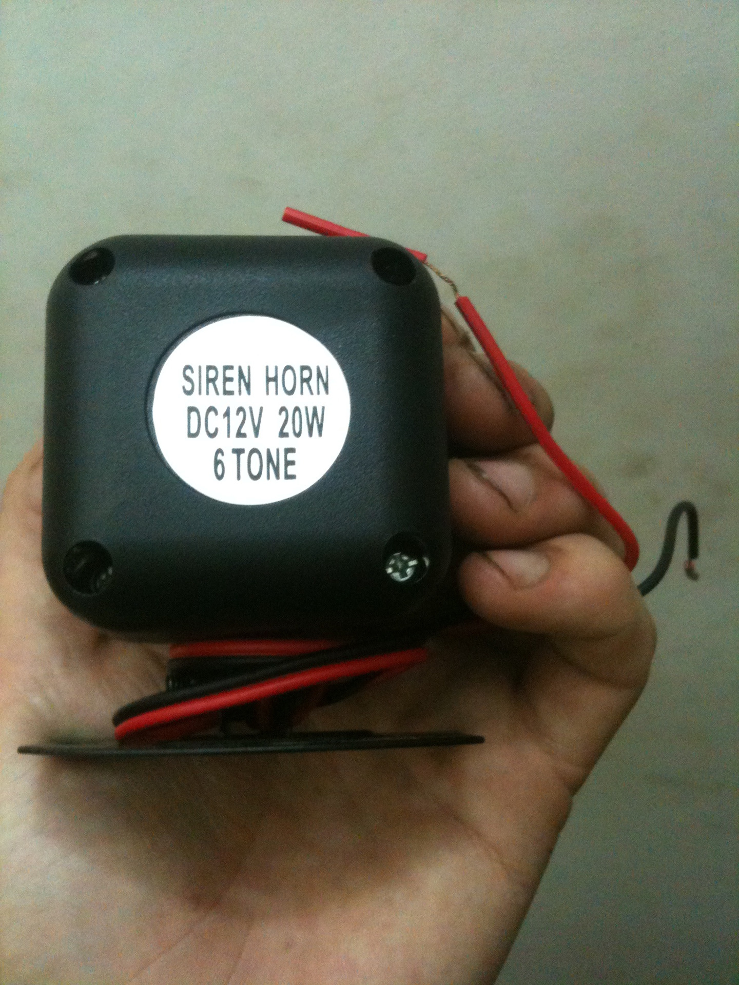 Siren Horn dc12v 20w 6 Tone