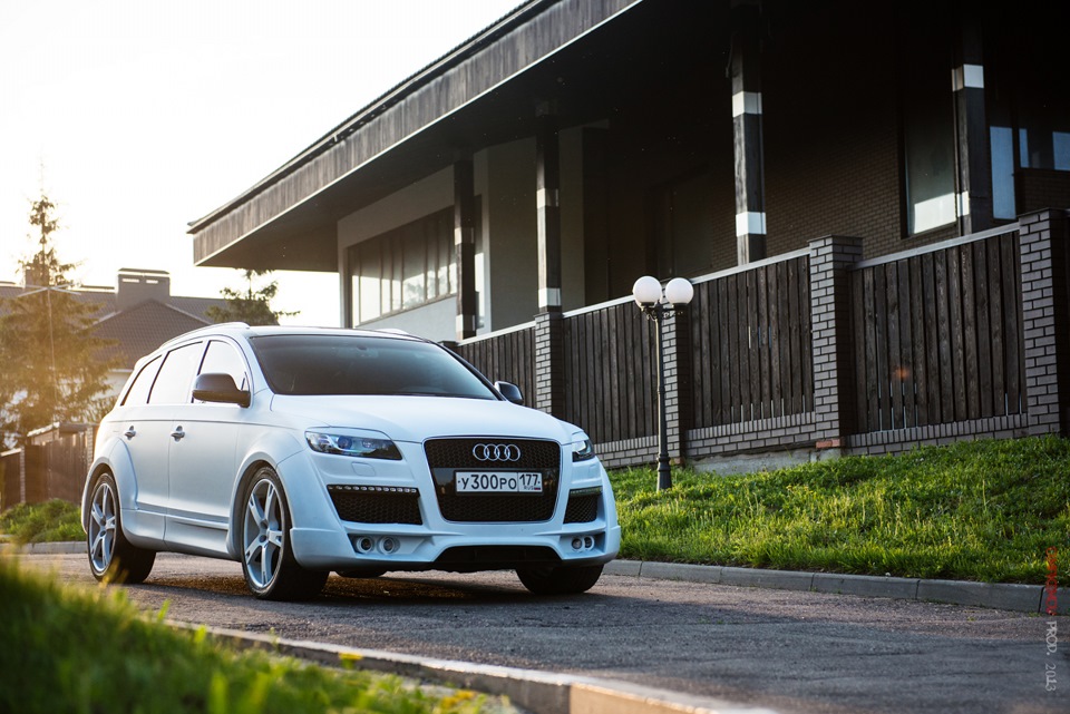Трансформация веры Фотосессия Audi Q7 Белый Дракон в новом цвете - DRIVE2.
