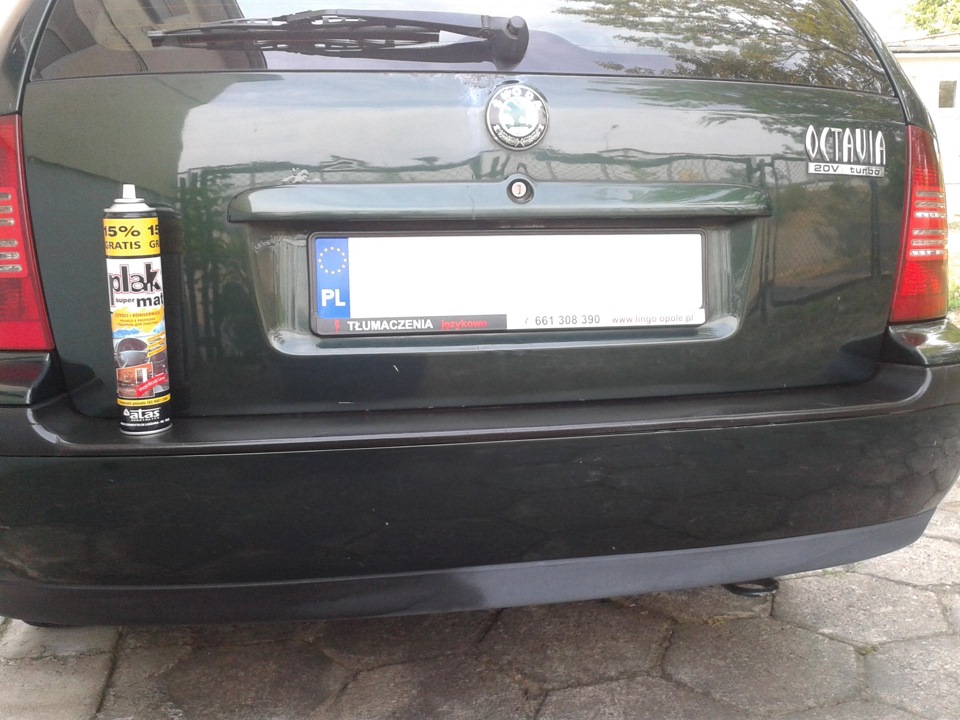 Восстановление цвета черного пластика на бамперах с помощью полироля ...