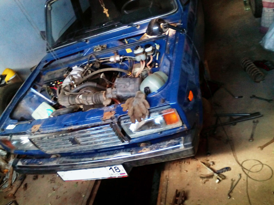 Замена передней балки, рычагов, шаровых. — Lada 21074, 1,6 л, 2006 года ...