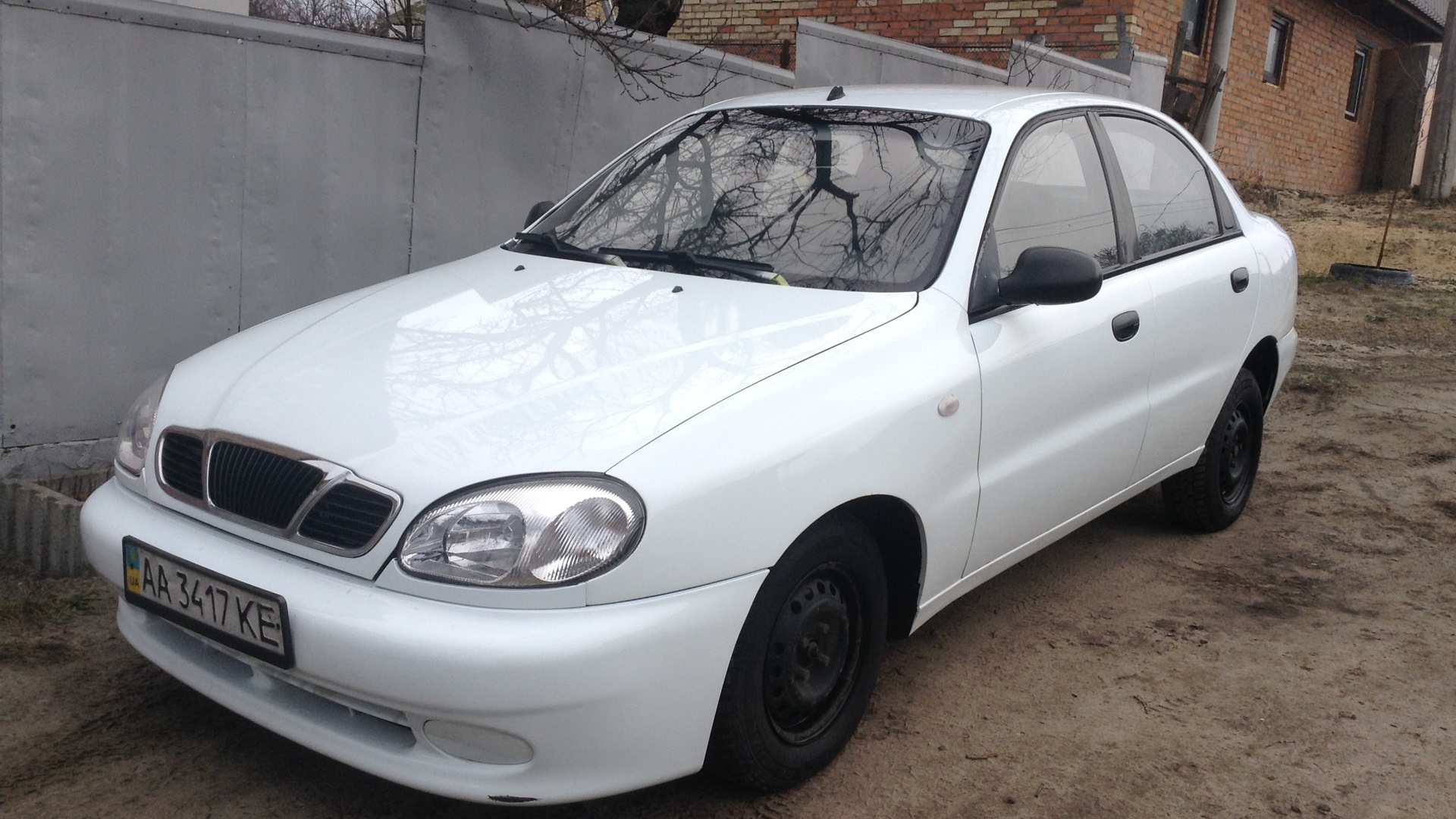 Daewoo lanos такси белый