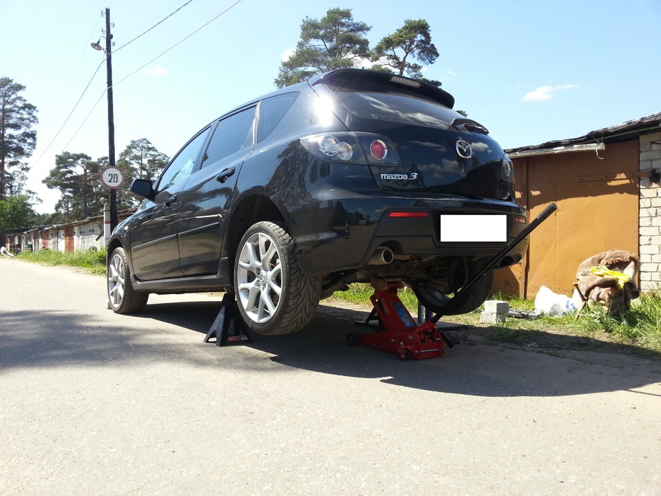 Наступило лето! Пора менять стойки стабилизатора))) — Mazda 3 (1G) BK ...