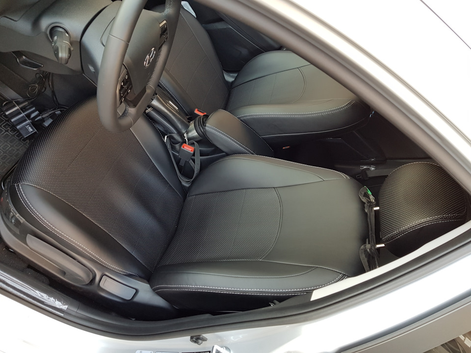 Чехлы АвтоФрант. Снова. — Hyundai Solaris (2G), 1,6 л, 2017 года ...