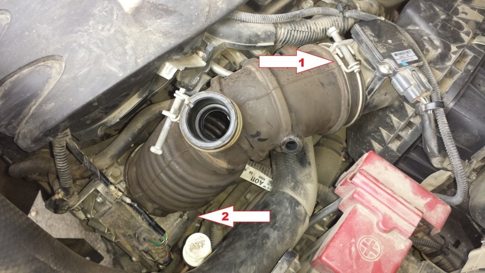 Чистка дроссельной заслонки (без снятия) — Mitsubishi Delica D:5, 2,4 л ...