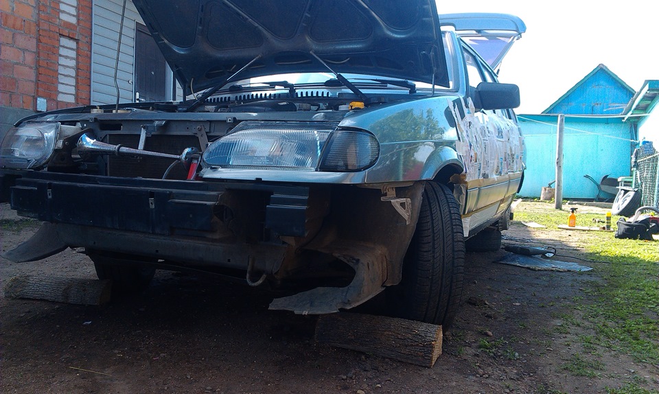 Удаление рыжиков + полосу в цвет кузова — Lada 2114, 1,5 л, 2005 года ...