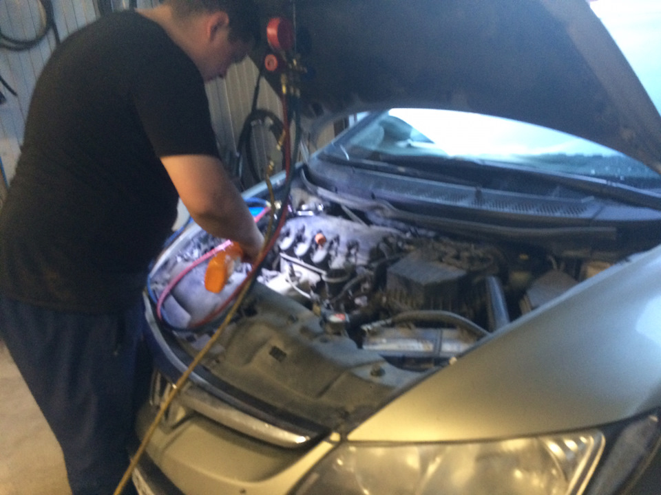 Ремонт кондиционера) — Honda Civic 4D (8G), 1,8 л., 2007 года | своими ...