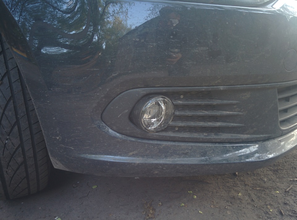 Фольксваген поло как снять противотуманные фары Противотуманки - Volkswagen Polo Sedan, 2013 года электроника DRIVE2