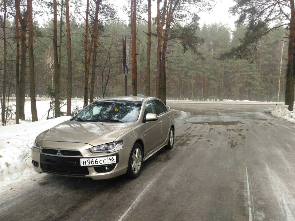 Дождливый Курск — Mitsubishi Lancer X, 2 л, 2008 года | шины | DRIVE2