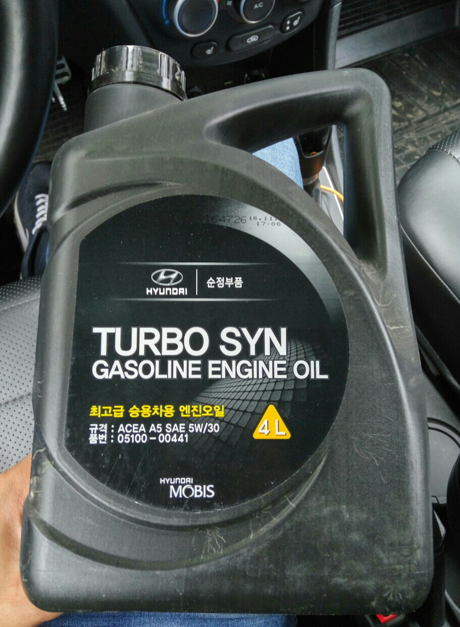 Hyundai premium lf gasoline 5w 20. Mobius Turbo syn gasoline.