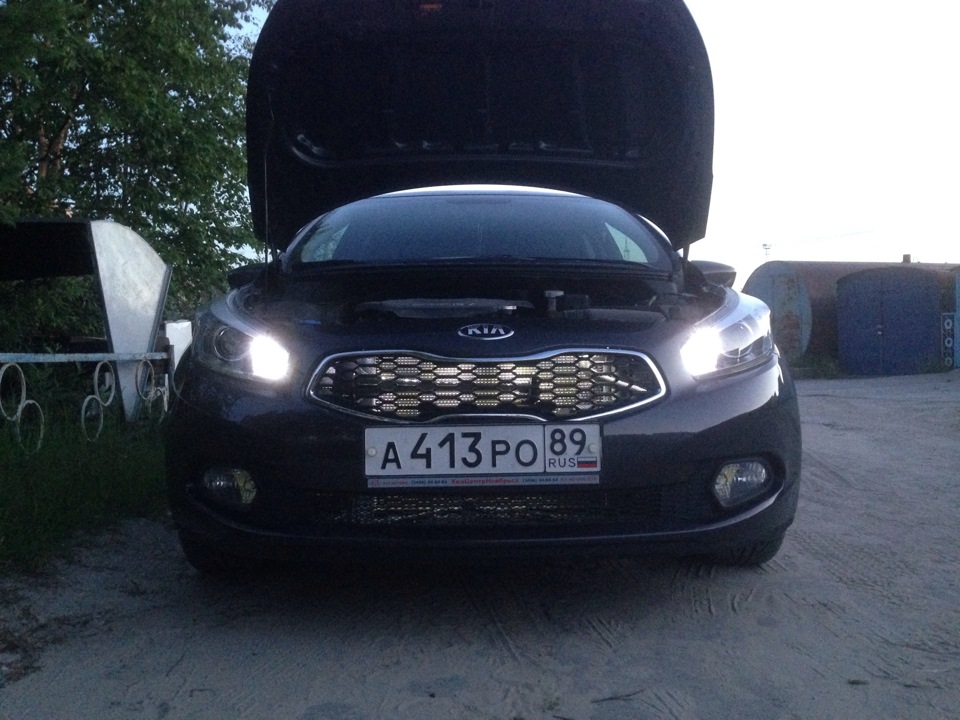 Kia ceed моргает свет