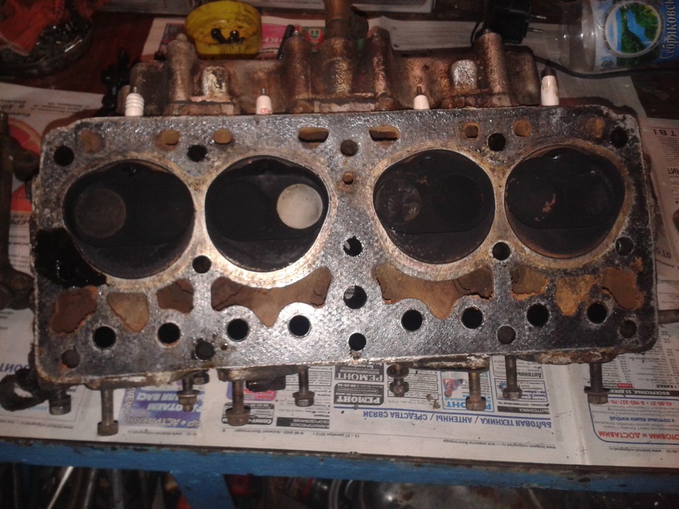 Ремонт двигателя (деффектовка головы) — Москвич 407, 1961 года | своими ...
