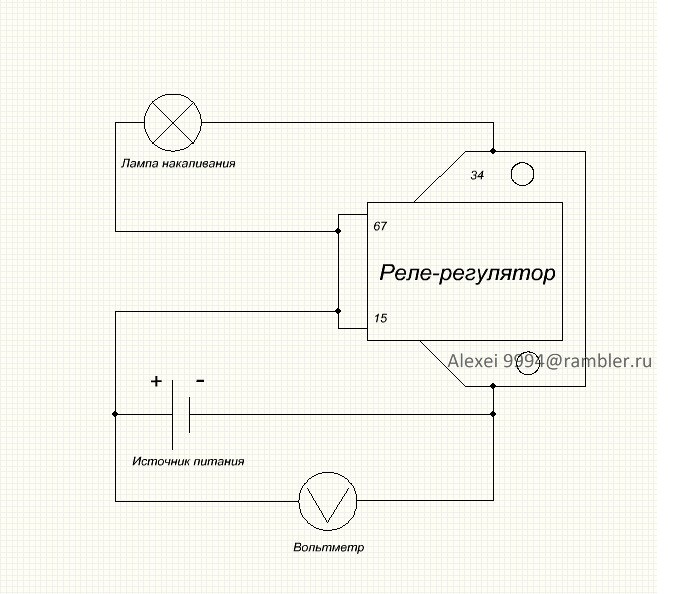 1213702 реле регулятор схема подключения