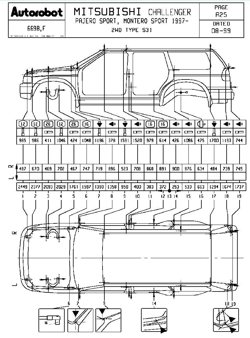 Кузов паджеро 4 схема - 90 фото