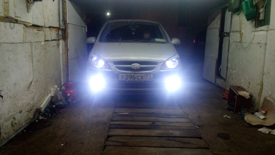 Реснички на фары — Hyundai Getz, 1,4 л, 2008 года | тюнинг | DRIVE2