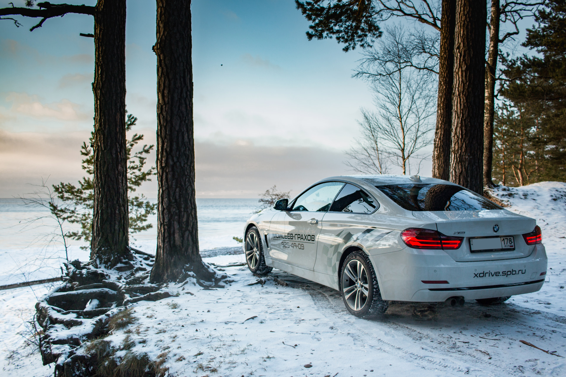 BMW m5 Snow