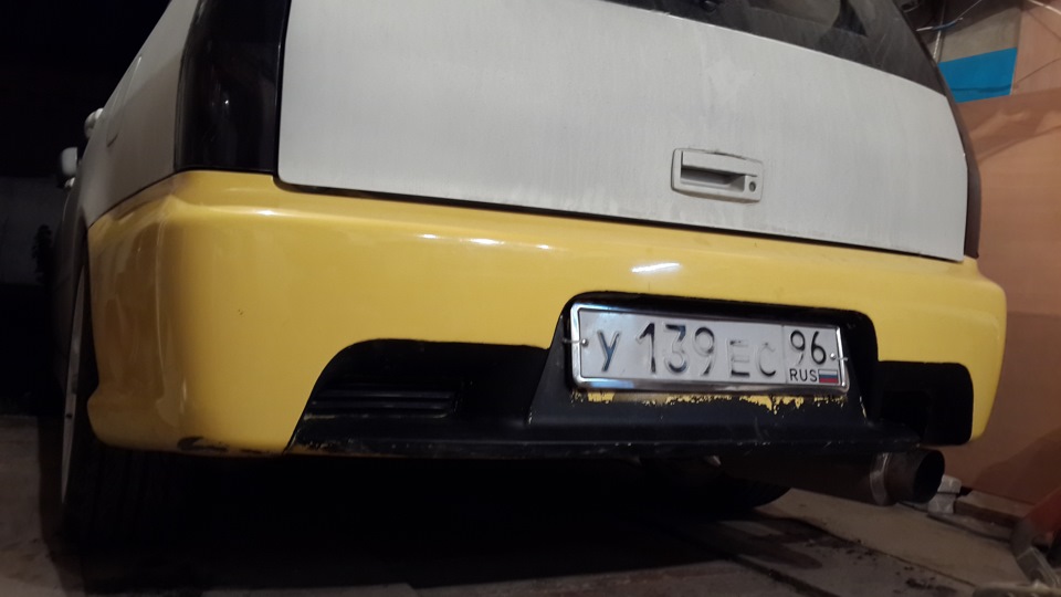 задний бампер rally art — Mitsubishi Lancer VII, 1,8 л, 2002 года ...