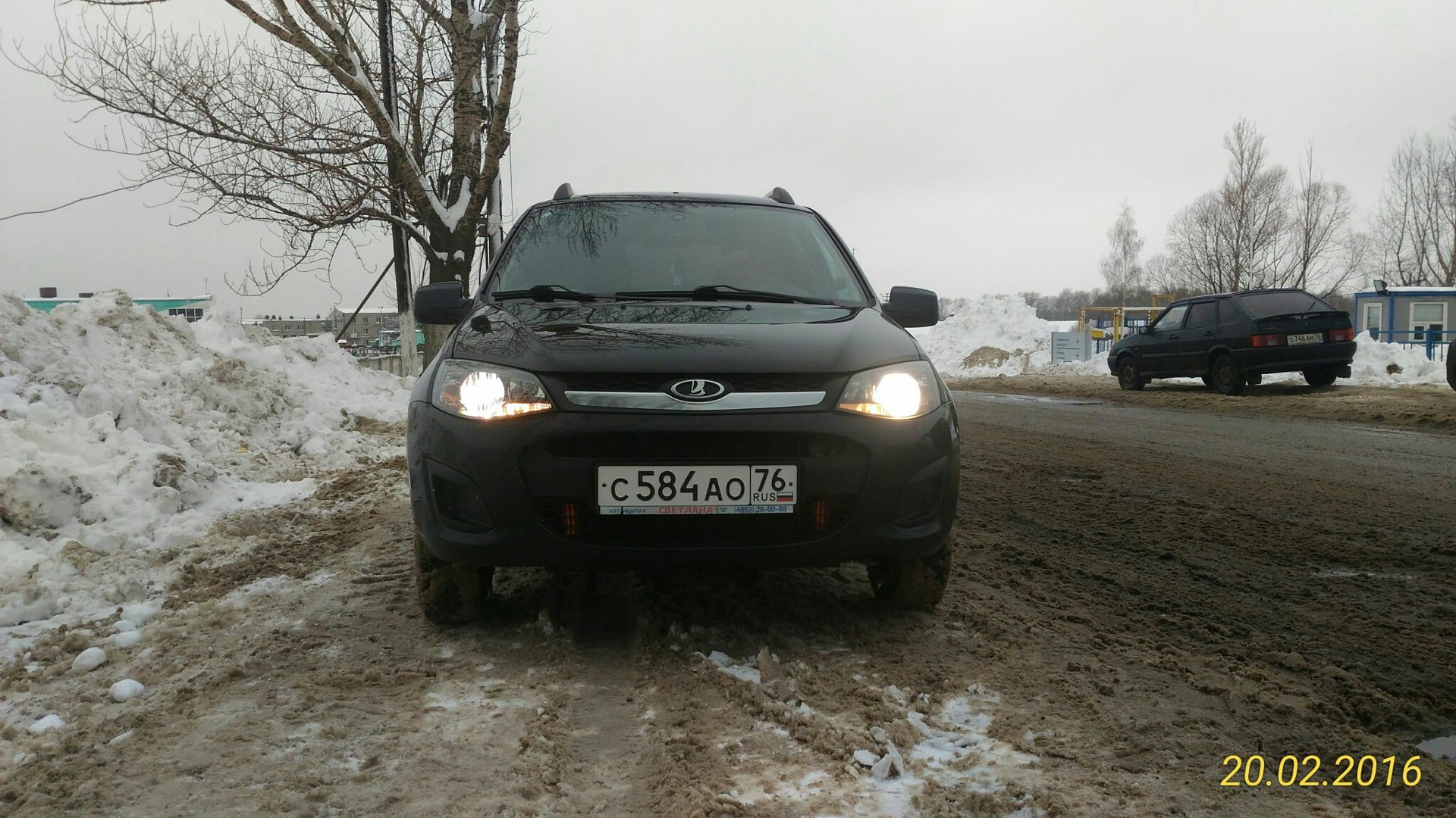 Поменяли фару — Lada Калина Универсал (2G), 1,6 л, 2014 года | визит на ...