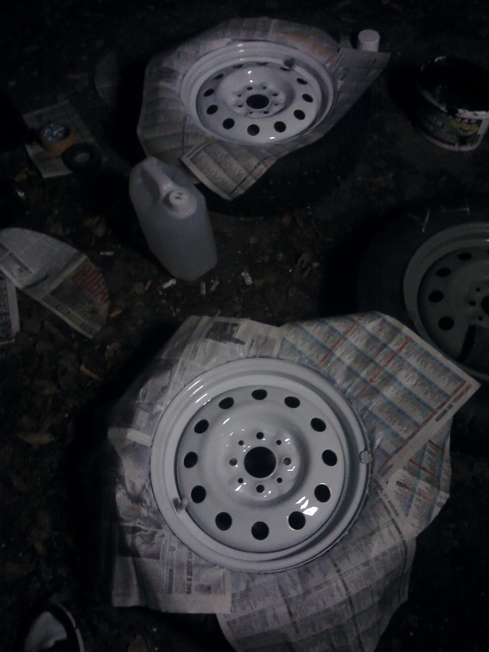 Подготовка к зиме. Красим штампованные диски. Часть 1 — Lada Приора ...