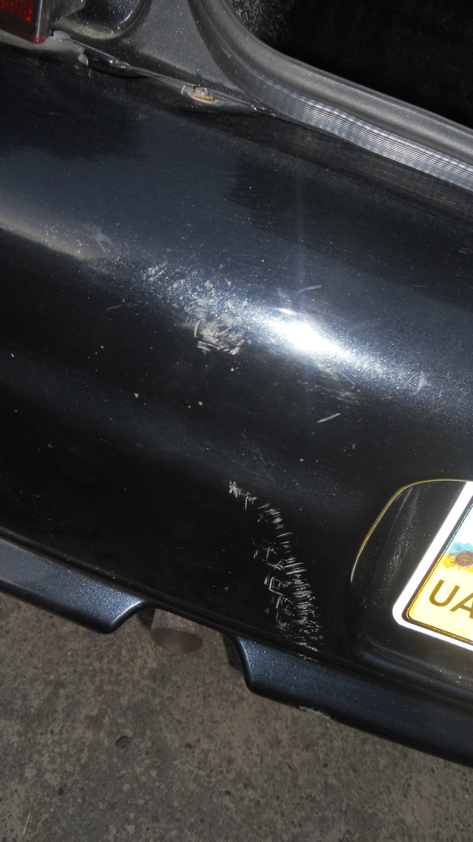 Поцарапал бампер — Lada 21124, 1,6 л, 2006 года | ДТП | DRIVE2