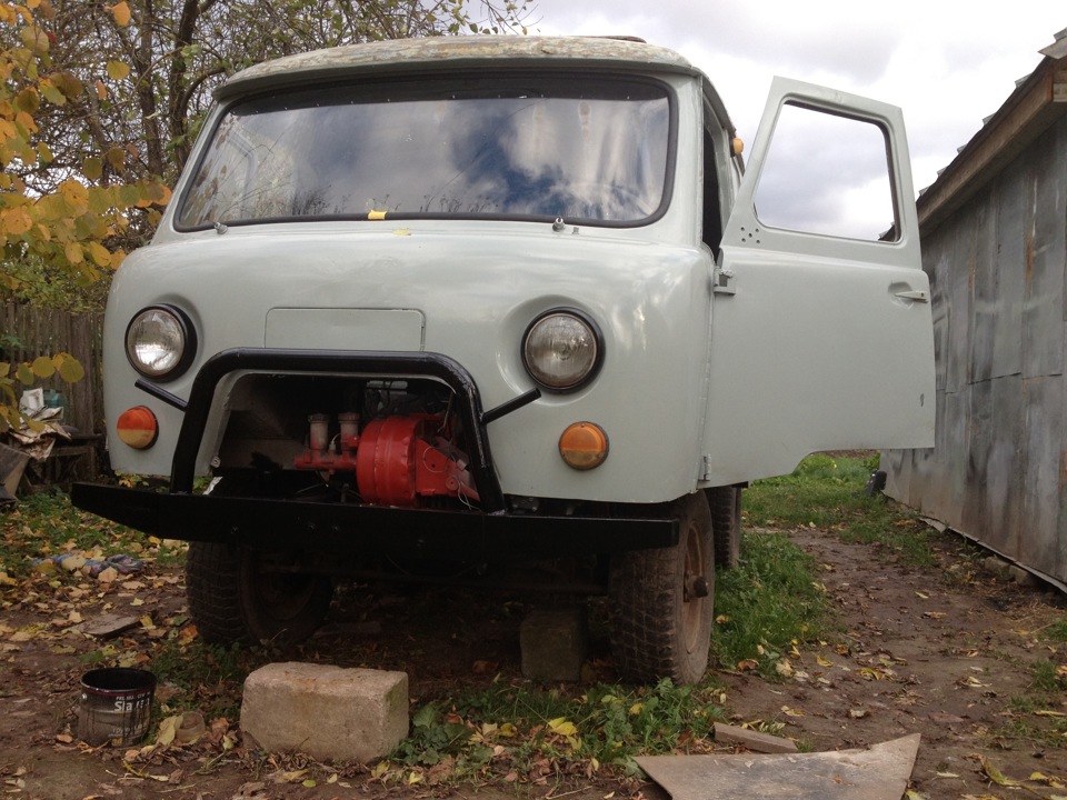 самодельный кенгурятник)) — УАЗ 2206, 2,8 л, 1999 года | своими руками ...